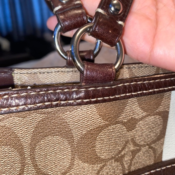 New COACH SIGNATURE HERITAGE STRIPE TOTE 14477 - Picture 6 of 15